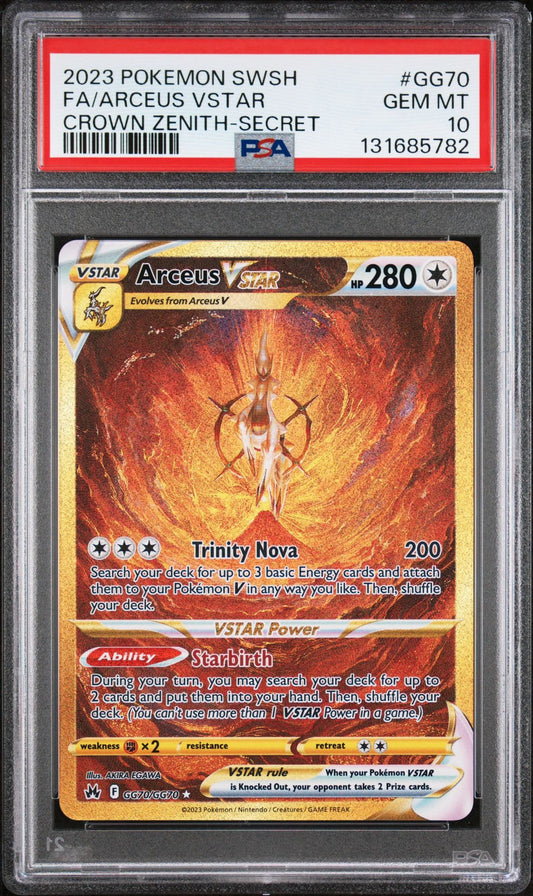Arceus Vstar GG70/GG70 PSA 10 2023 Crown Zenith Pokemon