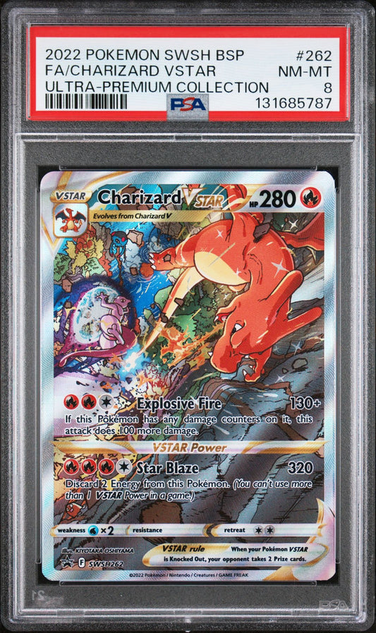Charizard Vstar SWSH262 PSA 8 2022 Ultra Premium Collection Promo Pokemon