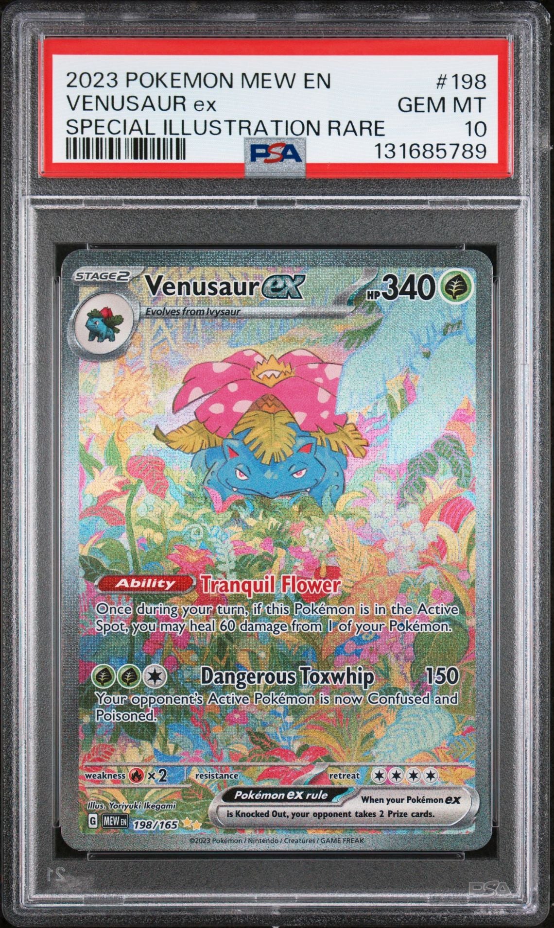 Venusaur EX 198/165 PSA 10 2023 Mew 151 Pokemon