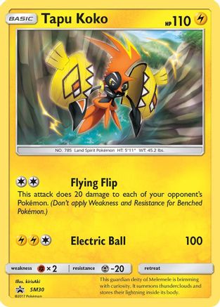 Tapu Koko SM30  - Holofoil SM Promos