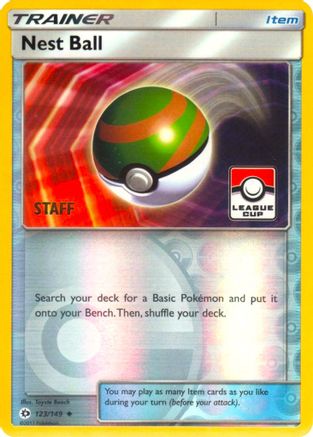 Nest Ball (League Cup) [Staff] 123/149  - Reverse Holofoil League & Championship Cards