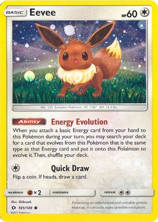 Eevee (Cosmos Holo) 101/149  - Holofoil Miscellaneous Cards & Products