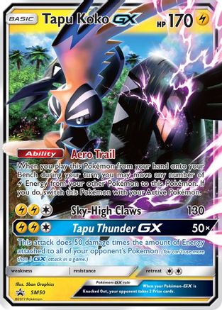 Tapu Koko GX SM50  - Holofoil SM Promos