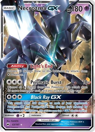 Necrozma GX 063/147  - Holofoil SM  Burning Shadows