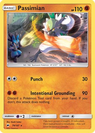 Passimian 079/147  - Reverse Holofoil SM  Burning Shadows