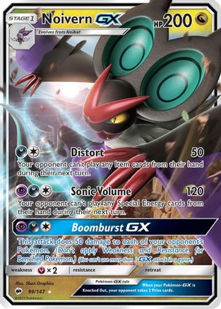 Noivern GX 099/147  - Holofoil SM  Burning Shadows