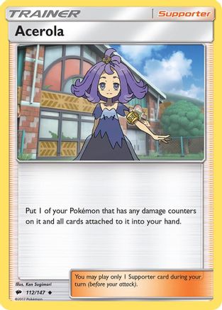 Acerola 112/147  - Reverse Holofoil SM  Burning Shadows