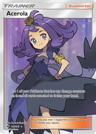 Acerola (Full Art) 142/147  - Holofoil SM  Burning Shadows