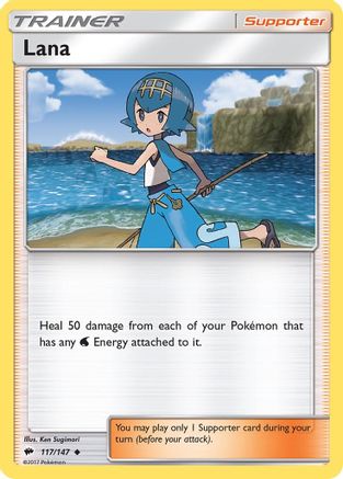 Lana 117/147  - Reverse Holofoil SM  Burning Shadows