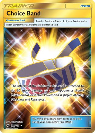 Choice Band 162/147  - Holofoil SM  Burning Shadows