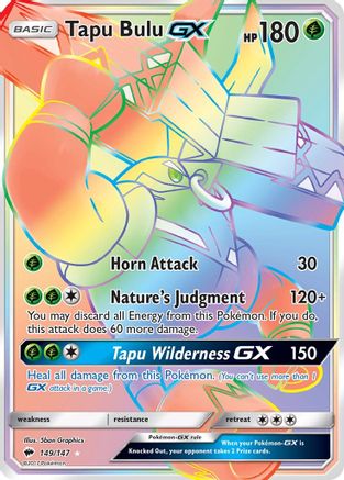 Tapu Bulu GX 149/147  - Holofoil SM  Burning Shadows