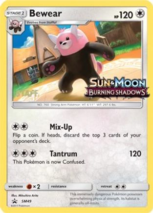 Bewear (Prerelease) [Staff] SM49  - Holofoil SM Promos