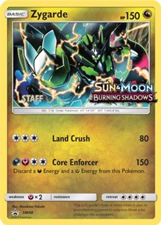 Zygarde (Prerelease) [Staff] SM48  - Holofoil SM Promos