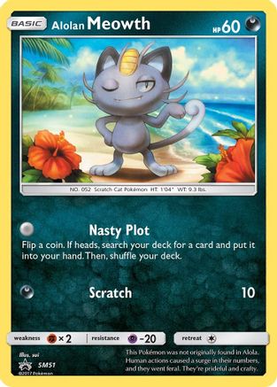 Alolan Meowth SM51  SM Promos