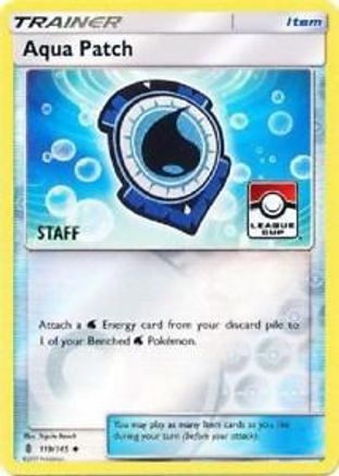 Aqua Patch (League Cup) [Staff] 119/145  - Reverse Holofoil League & Championship Cards