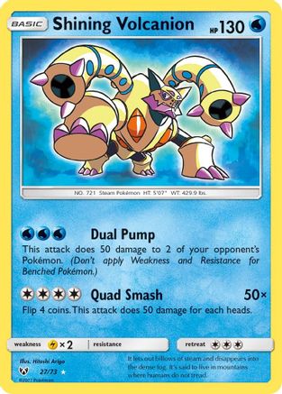 Shining Volcanion 027/73  - Holofoil Shining Legends
