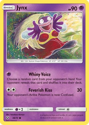 Jynx 038/73  - Reverse Holofoil Shining Legends