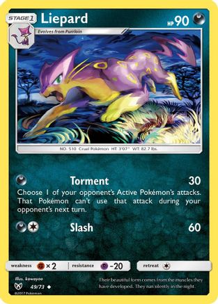 Liepard 049/73  - Reverse Holofoil Shining Legends