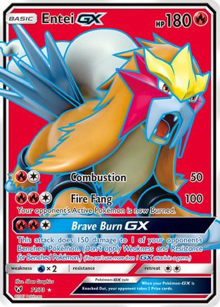Entei GX (Full Art) 071/73  - Holofoil Shining Legends