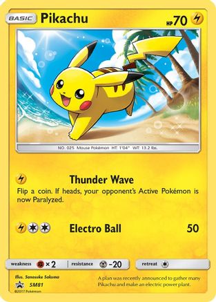 Pikachu SM81  - Holofoil SM Promos