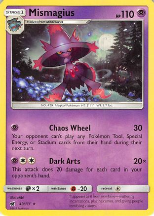 Mismagius 040/111  - Reverse Holofoil SM  Crimson Invasion