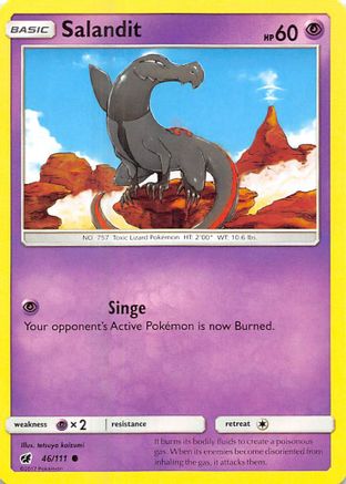 Salandit 046/111  - Reverse Holofoil SM  Crimson Invasion