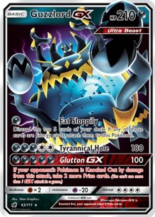 Guzzlord GX 063/111  - Holofoil SM  Crimson Invasion