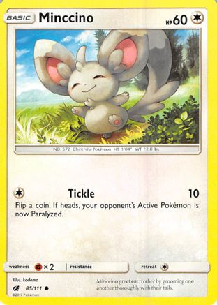 Minccino 085/111  - Reverse Holofoil SM  Crimson Invasion