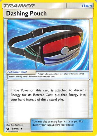 Dashing Pouch 092/111  - Reverse Holofoil SM  Crimson Invasion