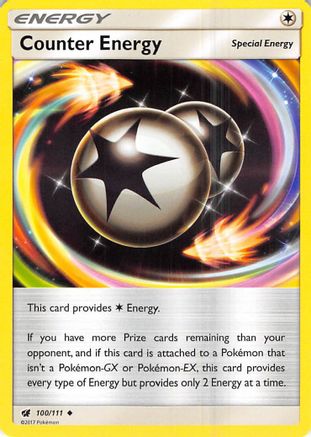 Counter Energy 100/111  - Reverse Holofoil SM  Crimson Invasion