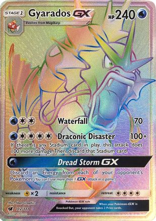 Gyarados GX (Secret) 112  - Holofoil SM  Crimson Invasion