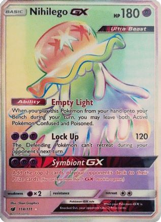 Nihilego GX (Secret) 114  - Holofoil SM  Crimson Invasion