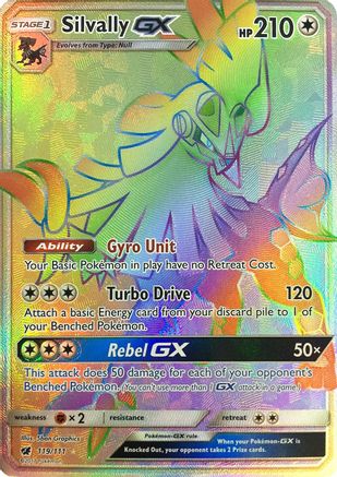 Silvally GX (Secret) 119  - Holofoil SM  Crimson Invasion