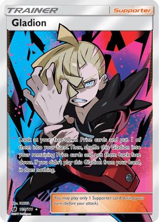 Gladion (Full Art) 109/111  - Holofoil SM  Crimson Invasion