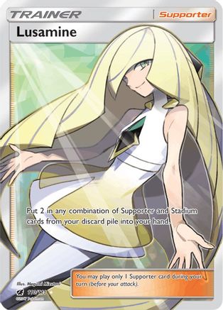 Lusamine (Full Art) 110/111  - Holofoil SM  Crimson Invasion