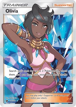 Olivia (Full Art) 111/111  - Holofoil SM  Crimson Invasion