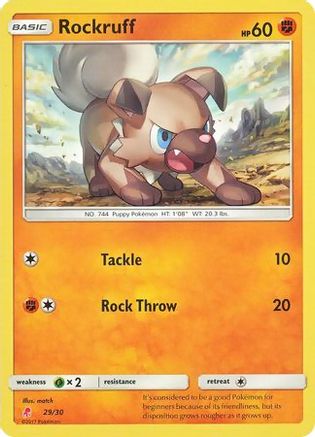 Rockruff (#29) (#29) 029  SM Trainer Kit Lycanroc & Alolan Raichu