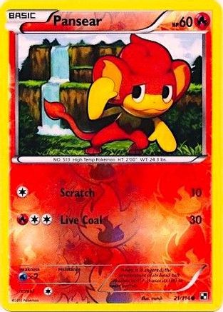 Pansear (Energy Holo) 021/114  - Reverse Holofoil Miscellaneous Cards & Products