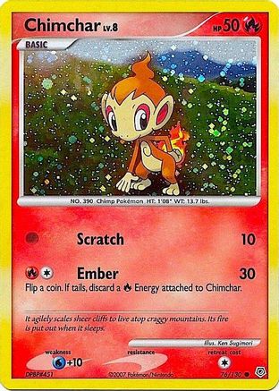Chimchar (Cosmos Holo) 076/130  - Holofoil Miscellaneous Cards & Products