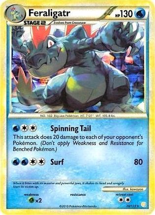 Feraligatr (Cracked Ice Holo) 020/123  - Holofoil Deck Exclusives