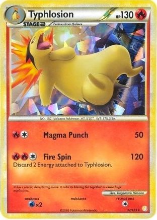 Typhlosion (Cracked Ice Holo) 032/123  - Holofoil Deck Exclusives