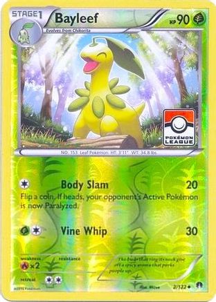 Bayleef (Pokemon League) 002/122  - Reverse Holofoil League & Championship Cards