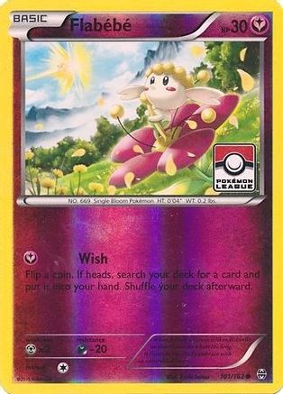 Flabebe (Pokemon League) 101/162  - Reverse Holofoil League & Championship Cards
