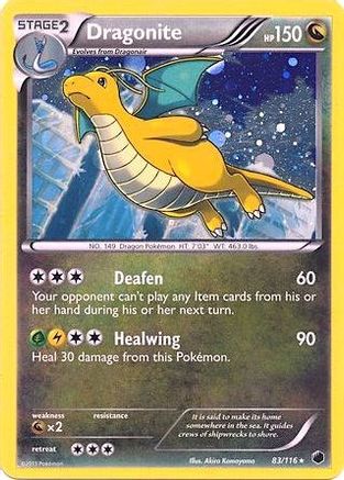 Dragonite (Cosmos Holo) 083/116  - Holofoil Blister Exclusives