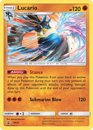 Lucario SM54  - Holofoil SM Promos