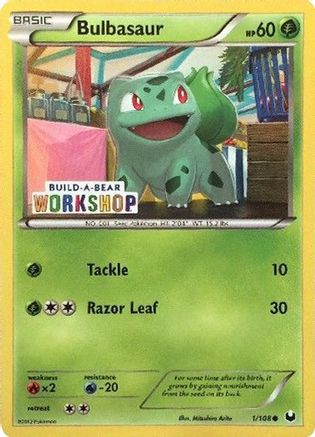 Bulbasaur (Build-A-Bear Workshop Exclusive) 001/108  Miscellaneous Cards & Products