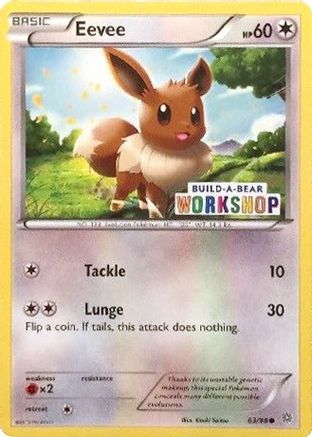 Eevee (Build-A-Bear Workshop Exclusive) 063/98  Miscellaneous Cards & Products