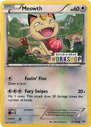 Meowth (Build-A-Bear Workshop Exclusive) 067/108  Miscellaneous Cards & Products