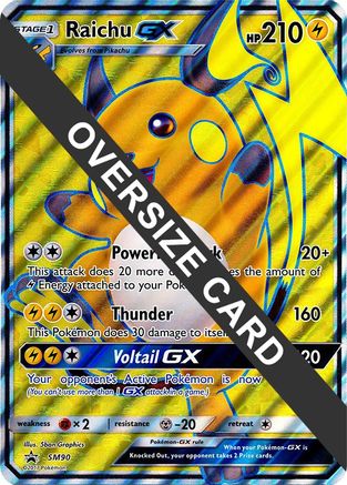 Raichu GX SM90  - Holofoil Jumbo Cards