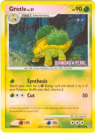 Grotle 049/130  - Reverse Holofoil Burger King Promos